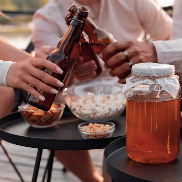 Comunidad de fermentadores caseros compartiendo recetas